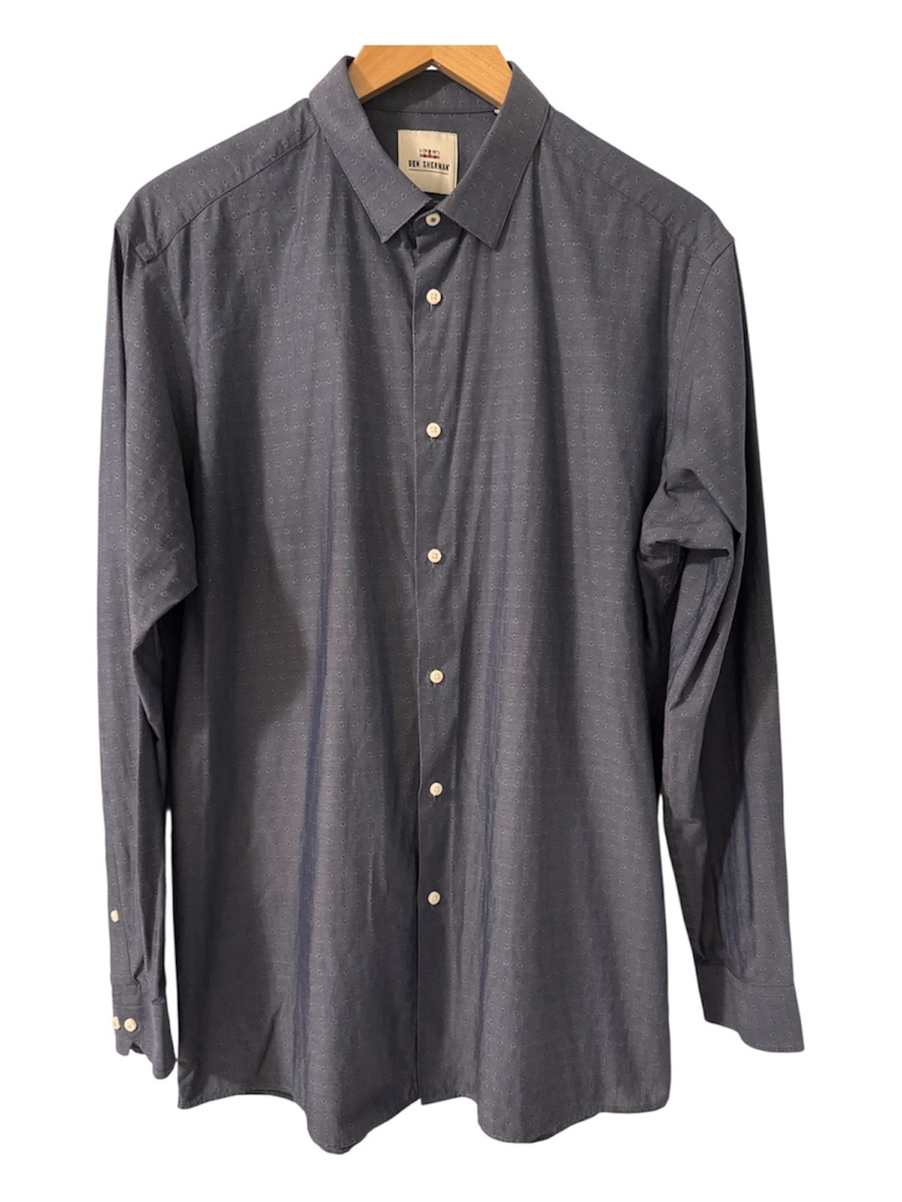 Ben Sherman Slim Fit 16.5 34/35 Men’s Blue Dress Shirt Large
